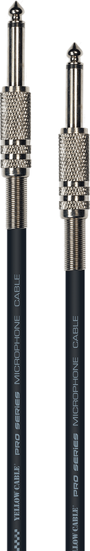 YELLOW CABLE- Jack/Jack - Mono/mono 50 cm - par 2