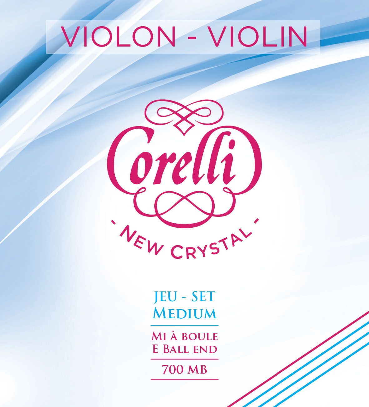 Cordes violon CORELLI New crystal