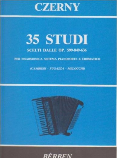 CZERNY - 35 études pour accordéon touche piano et chromatique