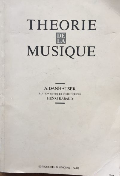 DANHAUSER - Théorie de la musique