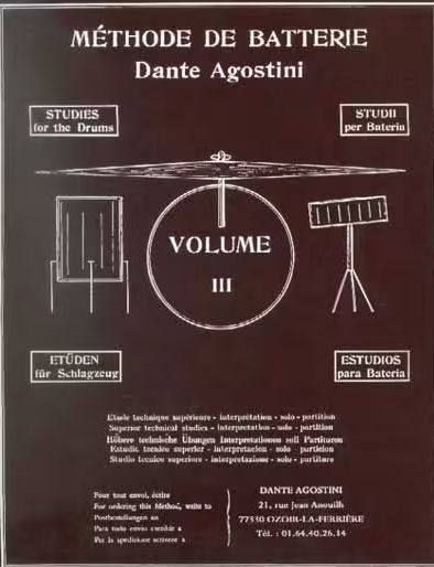 DANTE AGOSTINI - Méthode de batterie Vol.3