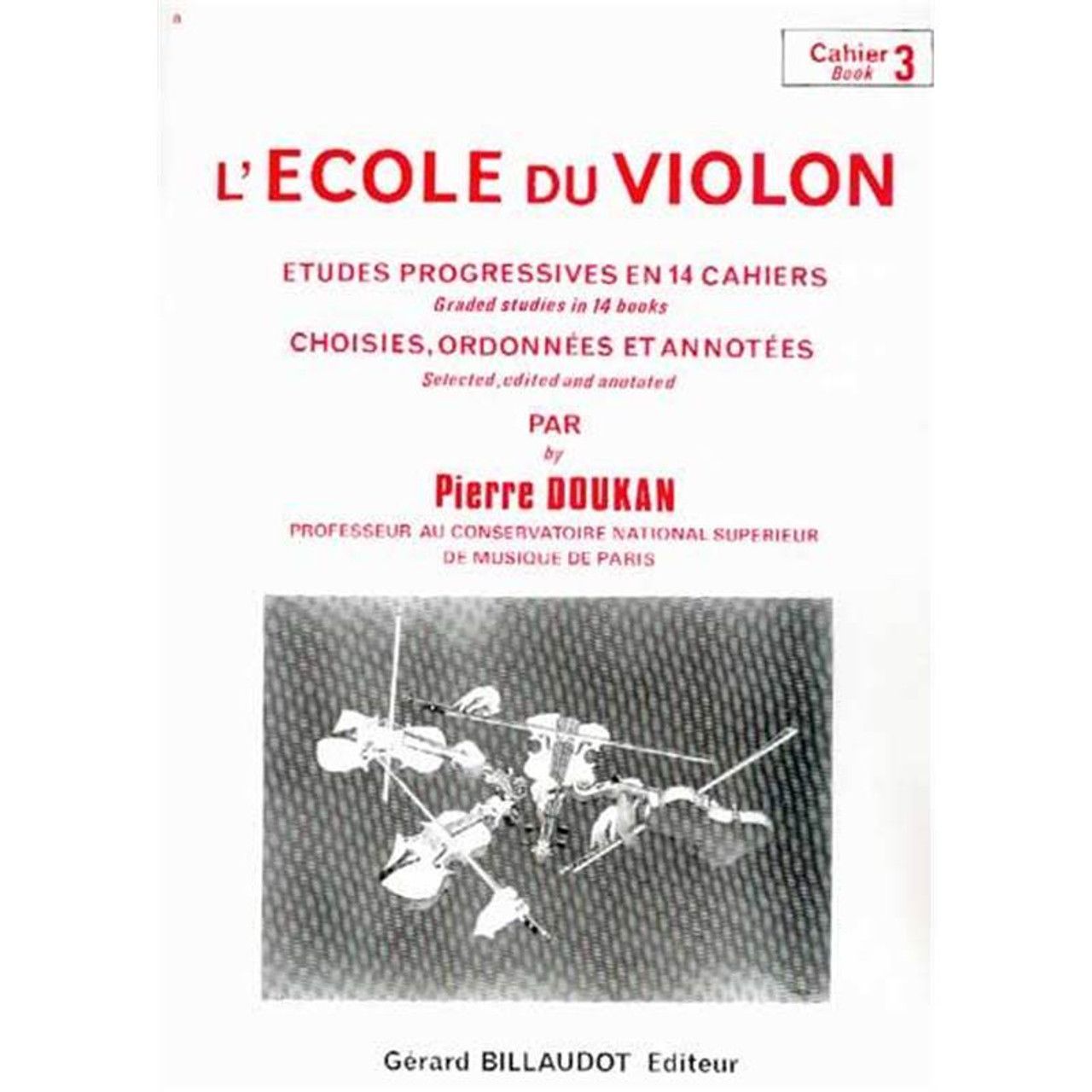 DOUKAN - L&#39;école du violon - Etudes progressives Vol.3