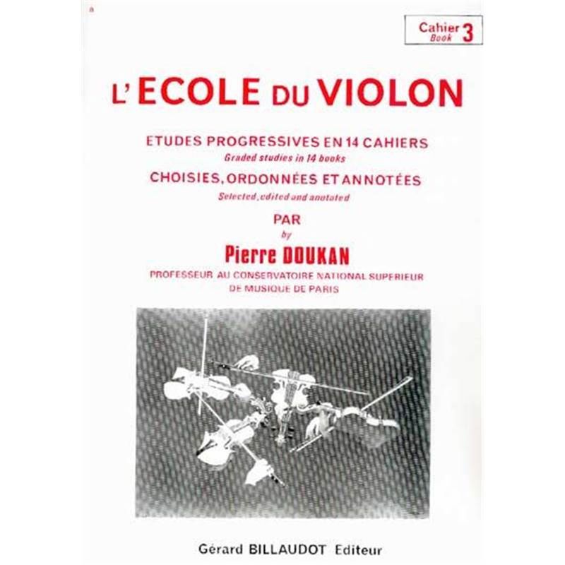 DOUKAN - L&#39;école du violon - Etudes progressives Vol.3
