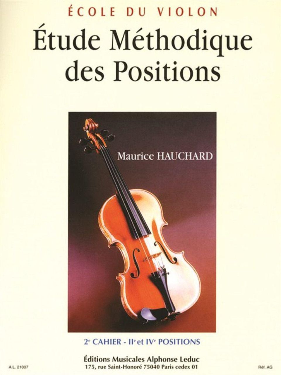 HAUCHARD - Ecole du violon - Etude méthodique des positions 2ème cahier