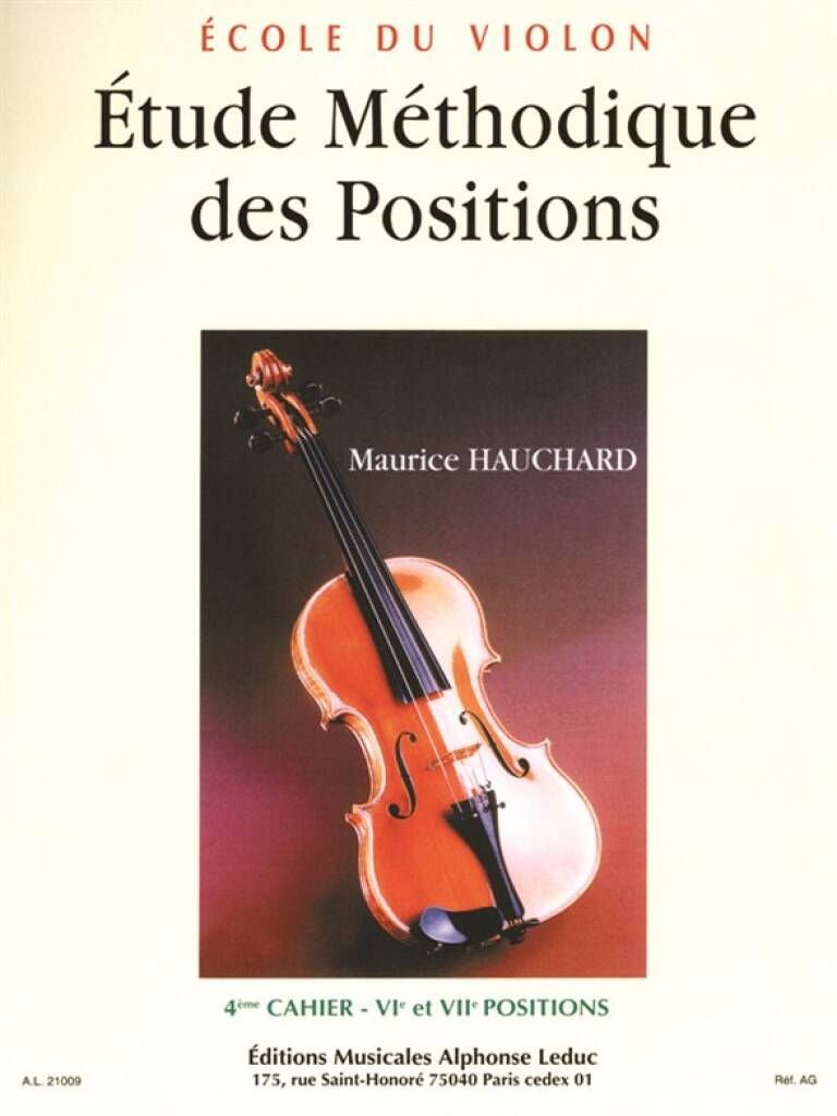 HAUCHARD - Ecole du violon - Etude méthodique des positions 4ème cahier
