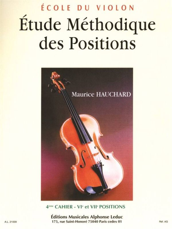 HAUCHARD - Ecole du violon - Etude méthodique des positions 4ème cahier