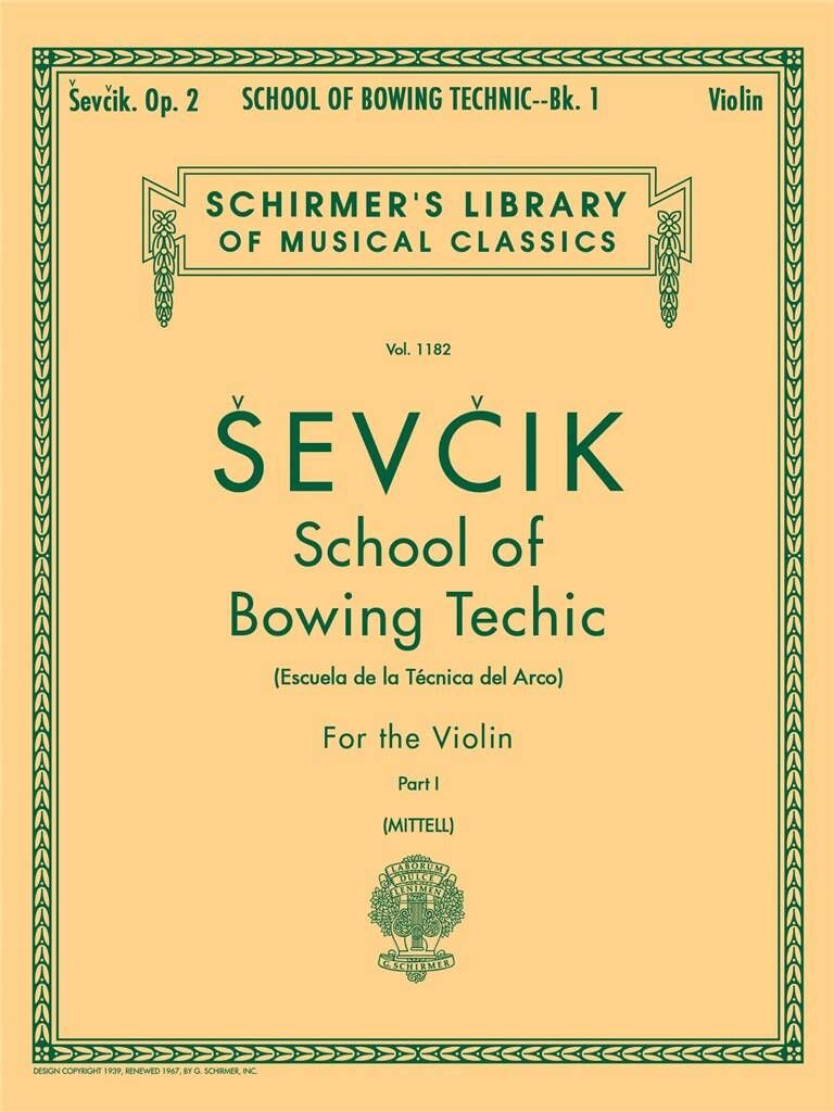 SCHOOL OF BOWING TECHNIC - SEVCIK op.2 - Livre 1