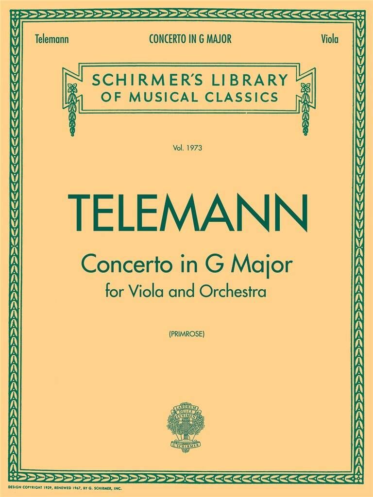 TELEMANN - Concerto in G Major - Alto et piano