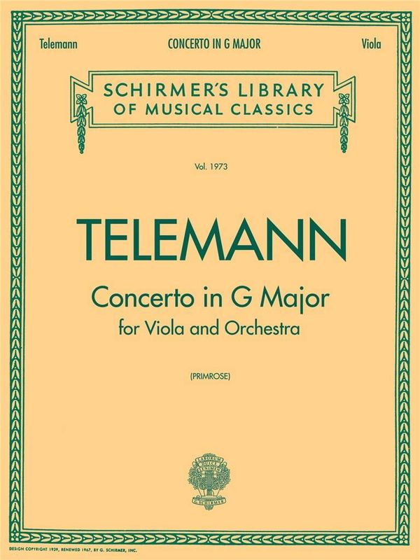 TELEMANN - Concerto in G Major - Alto et piano