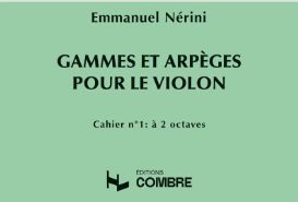 NERINI - Gammes et arpèges pour le violon - 1er cahier