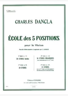 DANCLA - Ecole des 5 positions pour le violon 1er livre
