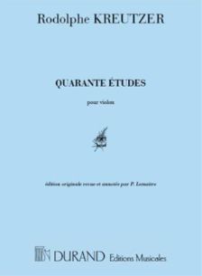 KREUTZER - 40 Etudes pour violon