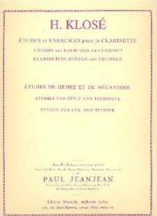 H.KLOSE - Etudes de genre et de mécanisme pour la clarinette