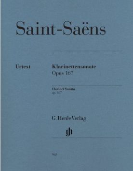 SAINT-SAENS - SONATE pour clarinette et piano -Op.167
