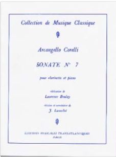A.CORELLI - Sonate n°7 - pour clarinette et piano