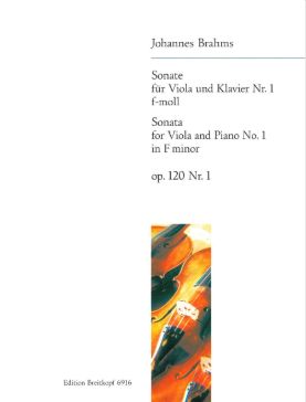 BRAHMS - Sonate pour clarinette et piano n°1 - Fa min - Op.120