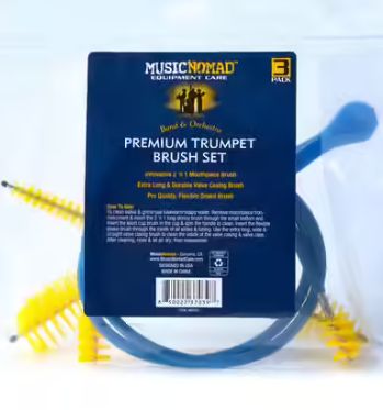 MUSICNOMAD - Kit 3 brosses pour trompettes