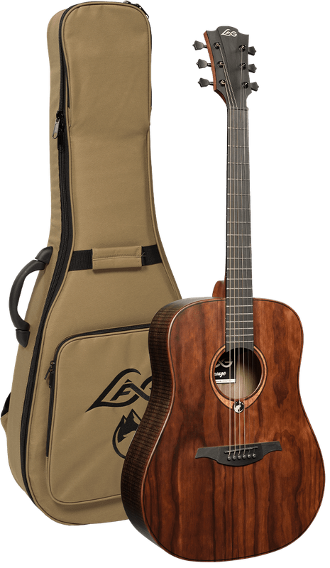 LAG Sauvage D - Guitare acoustique - Dreadnought - avec housse