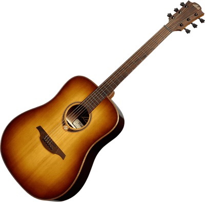 LAG Tramontane - Guitare acoustique - Dreadnought Brown shadow