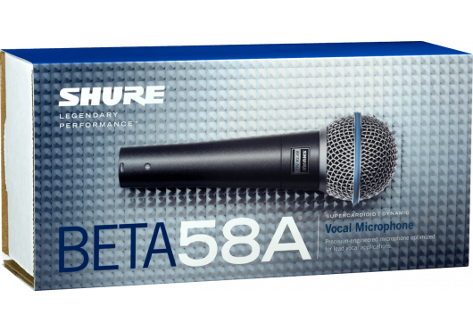 SHURE - BETA 58A -  Micro voix dynamique supercardioïde