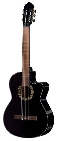 GEWA Guitare électro-classique 4/4 Student Black