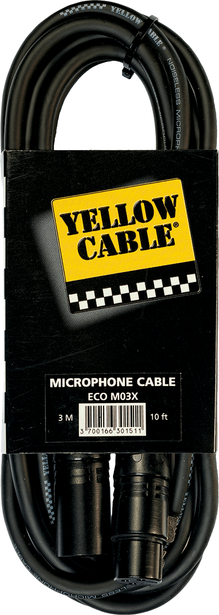 YELLOW CABLE - XLR mâle/XLR femelle - 5m