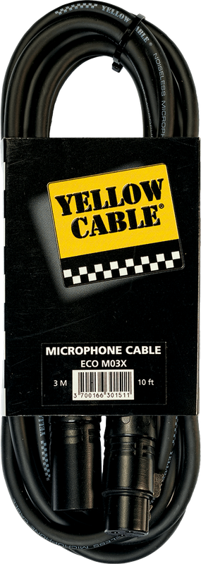 YELLOW CABLE - XLR mâle/XLR femelle - 5m
