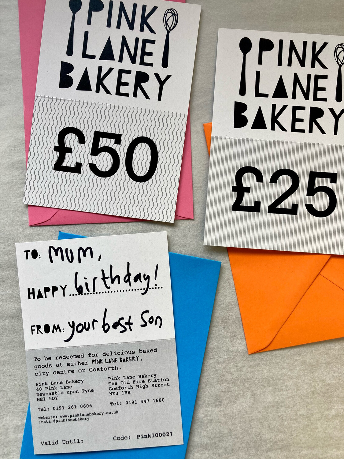 Gift Card (£10, £25, £50)