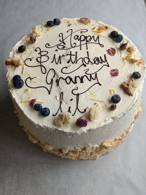 Lemon and Blueberry Celebration Cake