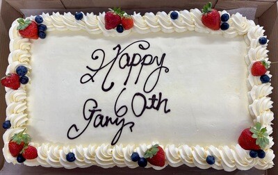 Rectangle celebration cake
