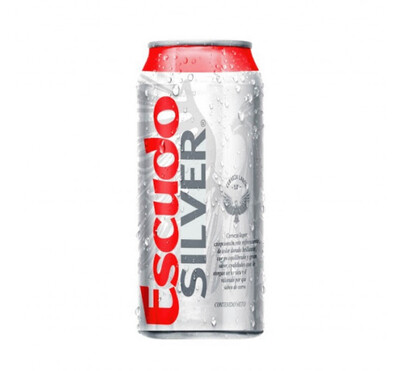 Cerveza Escudo Silver Lata 473 ml pack x 6
