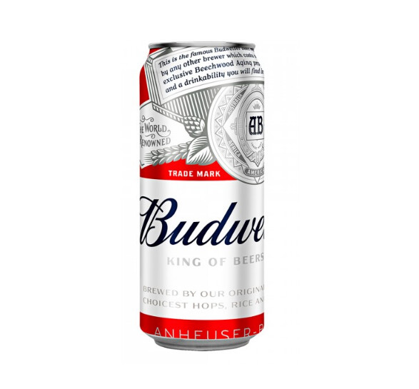 Cerveza Budweiser lata 473 ml pack x 8