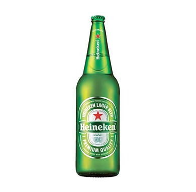 Cerveza Heineken Botella 1 Litro Envase Descartable Pack x 6