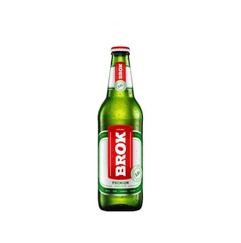 Cerveza Brok Premium Botella Descartable 330 ml Pack x 24