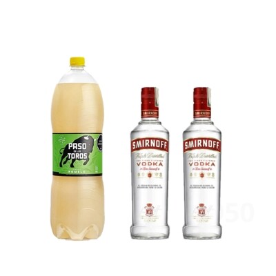 Combo 2 Vodka Smirnoff 750 ml + 1 Pomelo Paso de los Toros 2.5 Litros