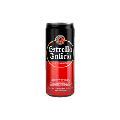 Cerveza Estrella Galicia Lata 269 ml Pack x 12