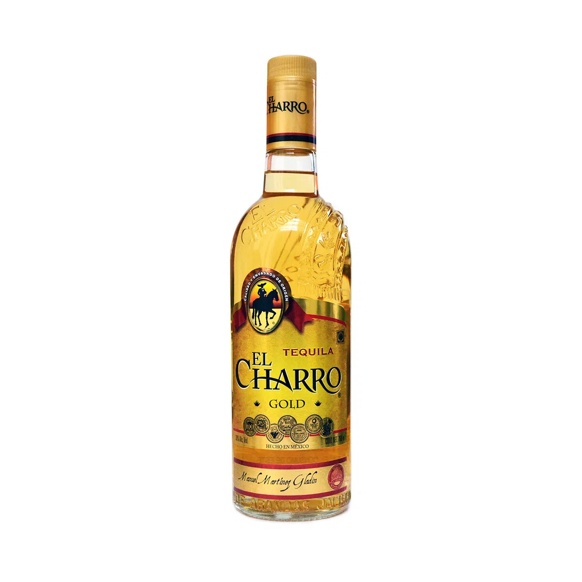 Tequila El Charro Gold Botella 750 ml