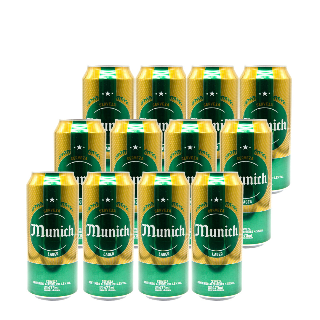 Cerveza Lager Munich lata 473 ml Pack x 6