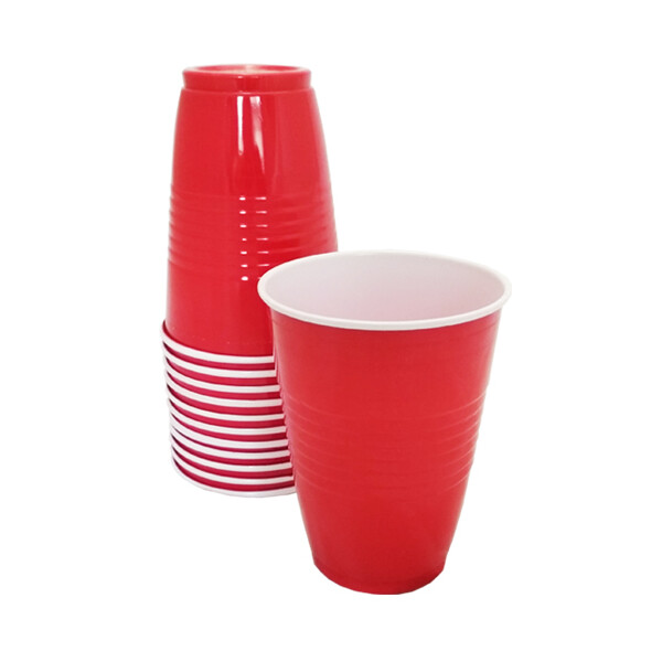Vasos Descartables Rojo 400 ml Pack x 25 Unidades
