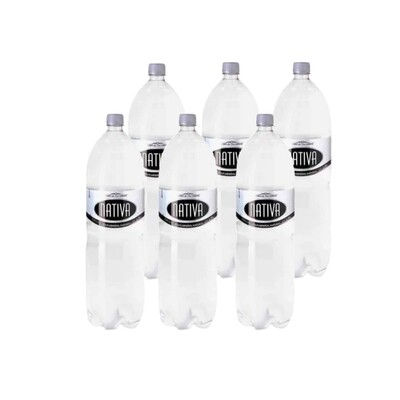 Agua Mineral Con Gas Nativa Botella 2,25 L Pack x 6