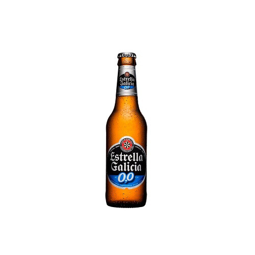Cerveza Estrella Galicia 0,0 Sin Alcohol botella 250 ml  Pack x 6