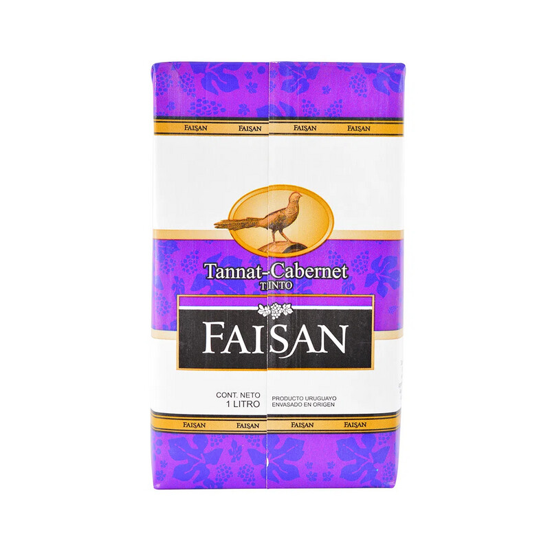 Vino Tannat Cabernet Faisán Caja 1 L