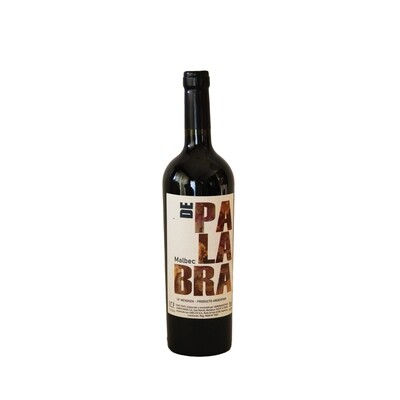 Vino Argentino De Palabra Malbec Botella 750 ml