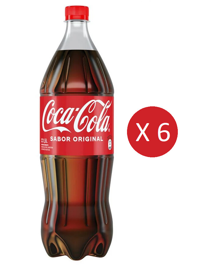 Refresco Coca Cola Original Botella 1,5 L Pack X 6