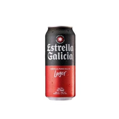 Cerveza Estrella Galicia Lata 473 ml pack x 12