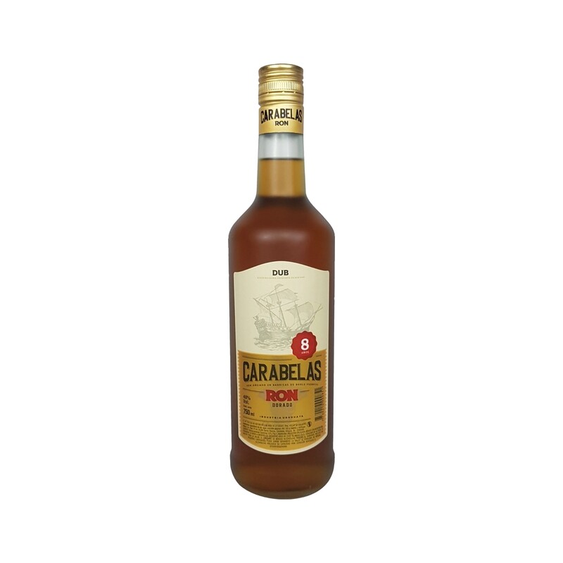 Ron Carabelas Añejo 8 Años Botella 750 ml