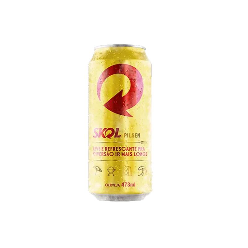 Cerveza Skol Lata 473 ml Pack X 12