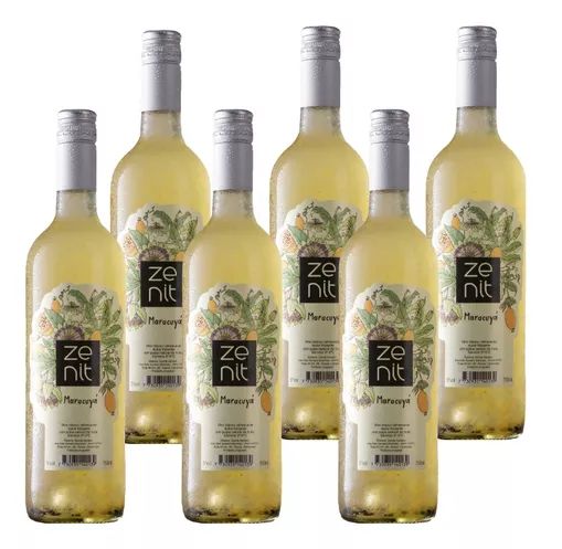 Vino Zenit Frizzante Maracuyá 750 ml Pack X 6