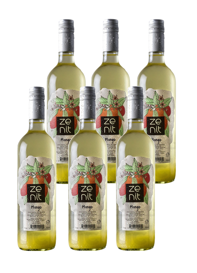 Vino Zenit  Frizzante Mango Botella 750 ml Pack X 6