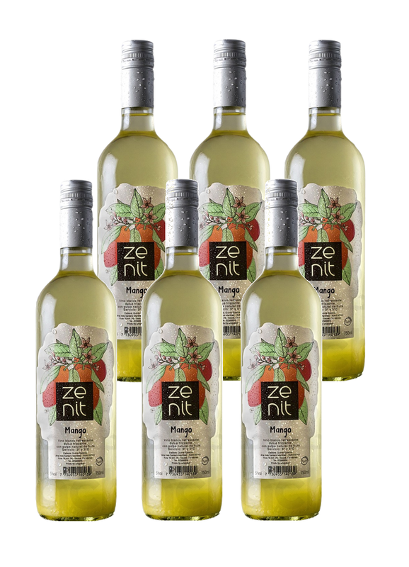 Vino Zenit  Frizzante Mango Botella 750 ml Pack X 6